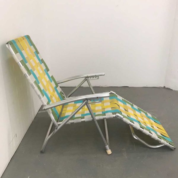 Vintage  Metal Lawn/Beach Chair Rocker - Image 2